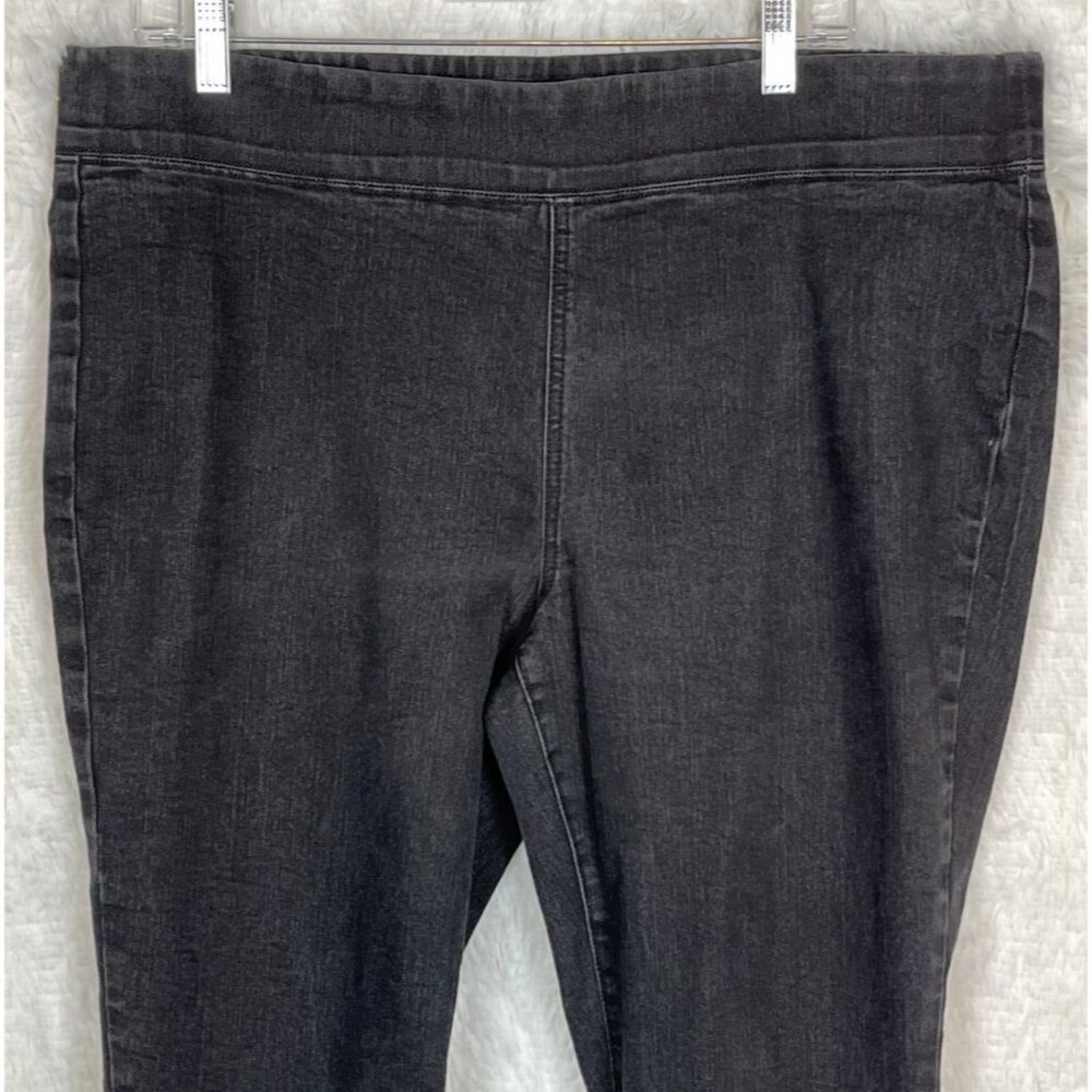 St. John's Bay XL Tapered Black Stretchy Pants - Picture 2 of 4